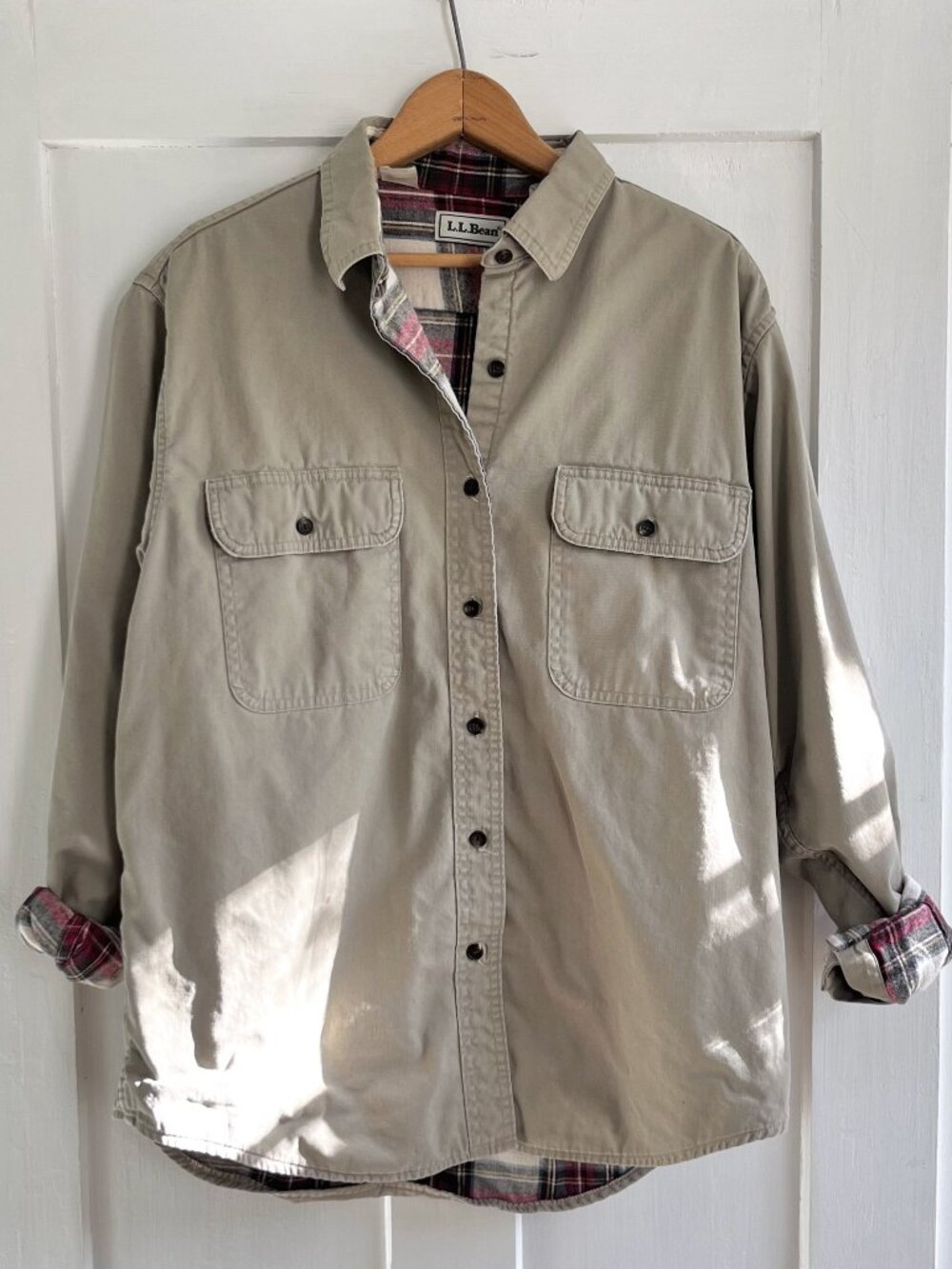 Vintage L.L.Bean Flannel Lined Coat